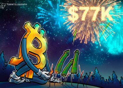 Crypto sentiment index soars to a 3-month high as Bitcoin holds $77K