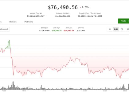 Crypto traders turn cautious as bitcoin loses steam below $80,000