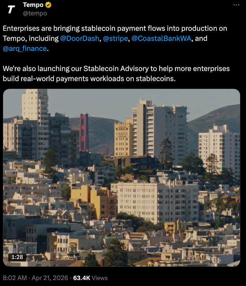 App Store, Mobile Payments, Delivery, Stablecoin