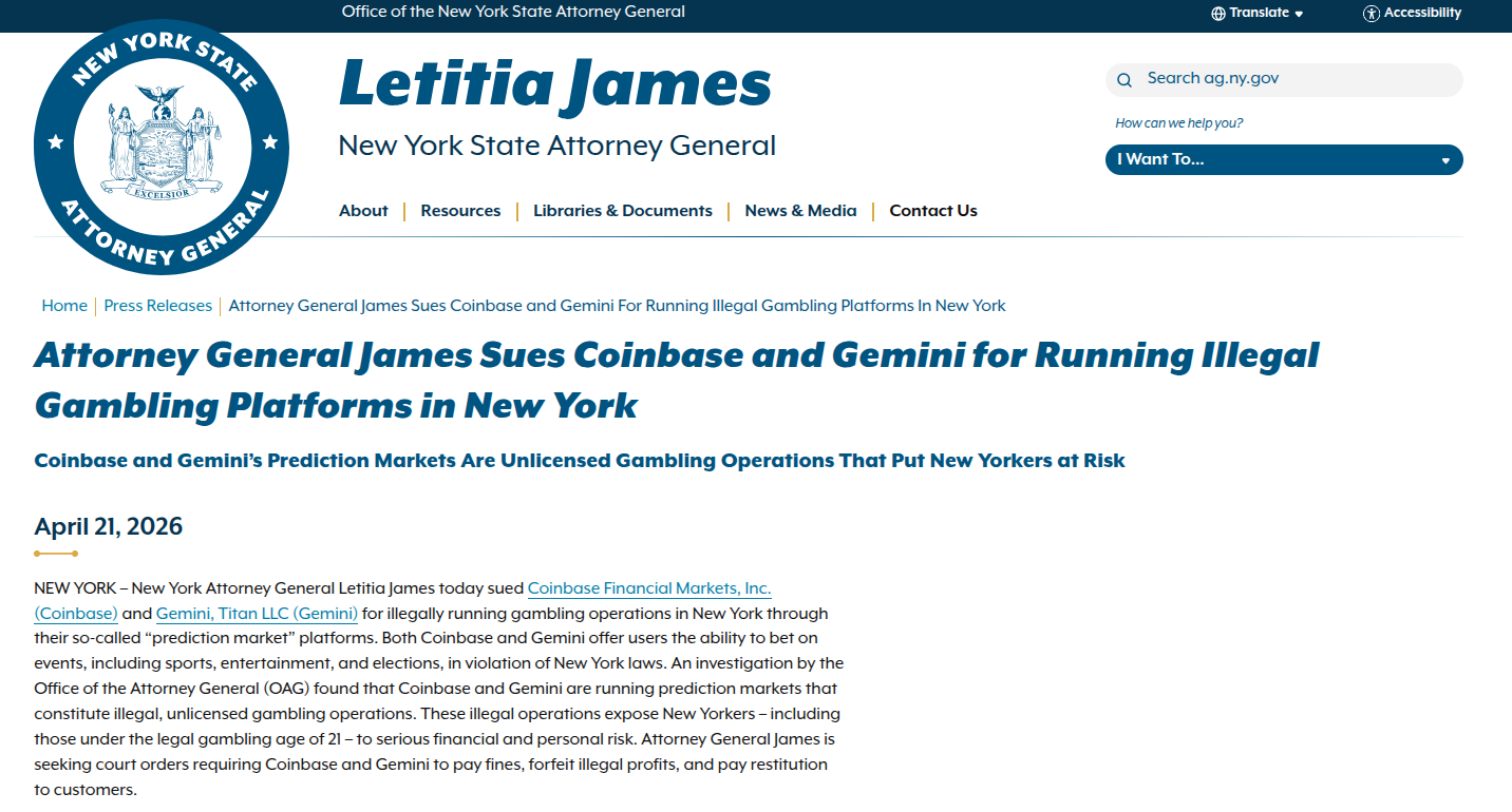 New York State, Polymarket, Kalshi, Prediction Markets