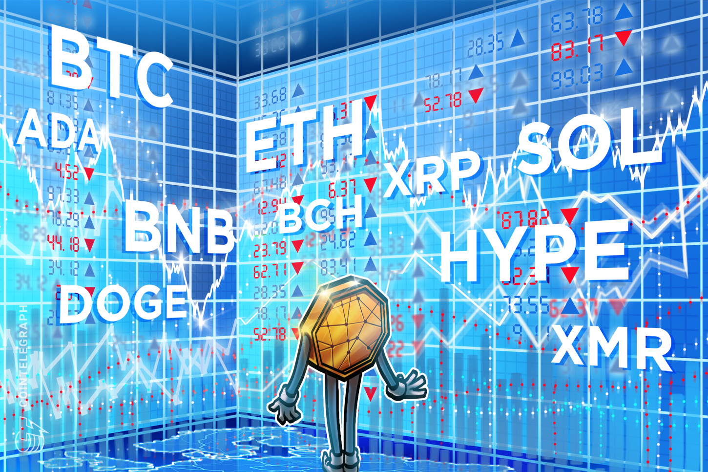 Price predictions 4/22: BTC, ETH, XRP, BNB, SOL, DOGE, HYPE, ADA, BCH, XMR