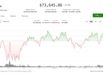 Bitcoin slides to April lows as crypto diverges from record-chasing U.S. equities
