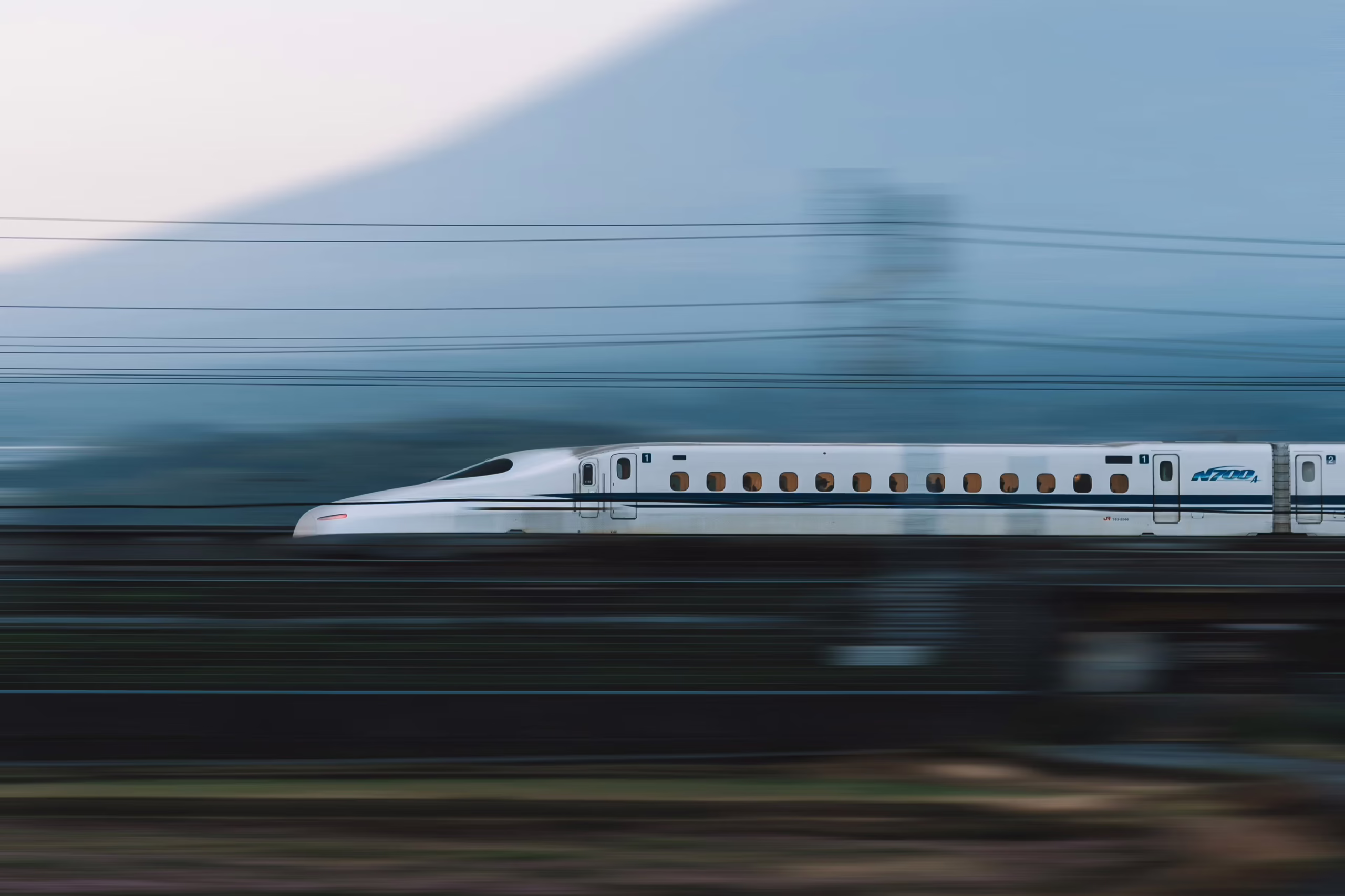 Train blurred 
