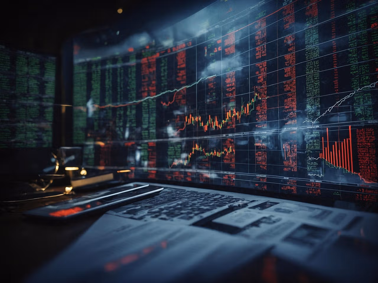 AI trading screens. (TheDigitalArtist/Pixabay)