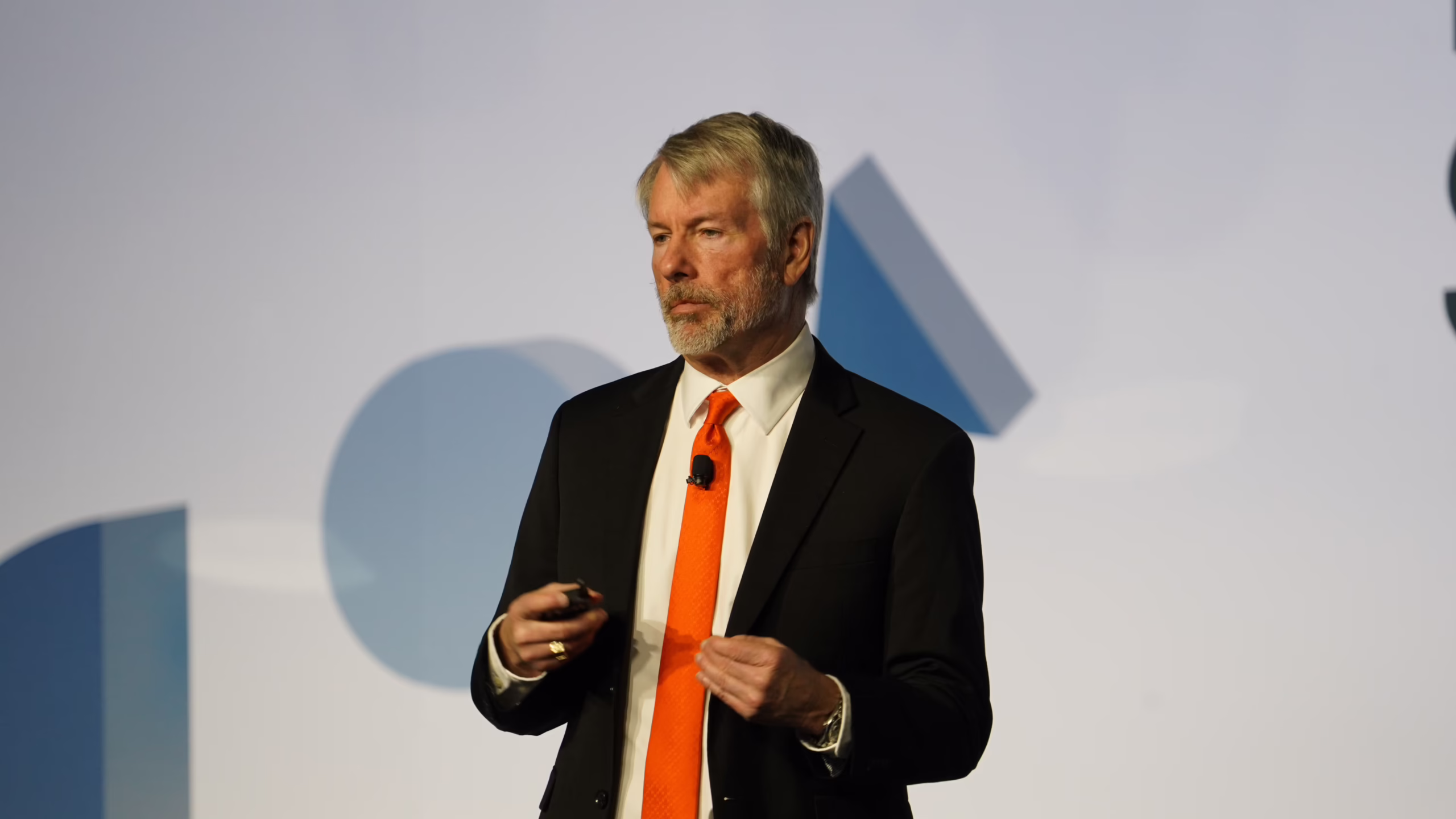 Strategy Executive Chairman Michael Saylor at the Digital Asset Summit in New York City on March 20, 2025. (Nikhilesh De)