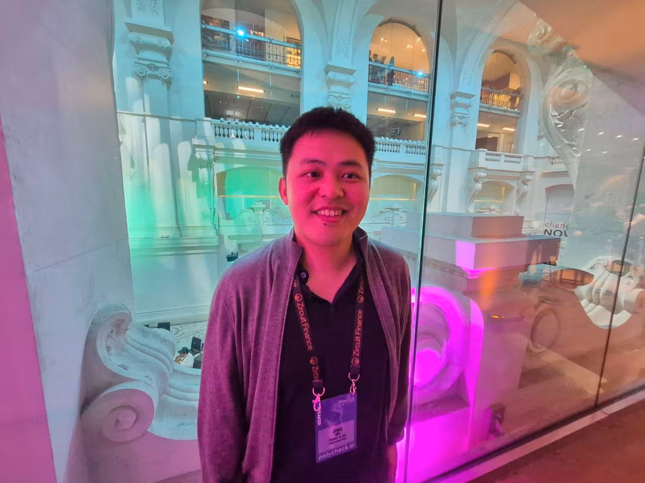 James Wo, CEO and founder of DFG. (Olivier Acuna/CoinDesk)