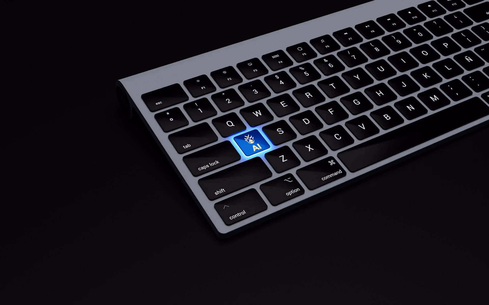 Artificial intelligence (AI) key on a keyboard (BoliviaInteligente/Unsplash)