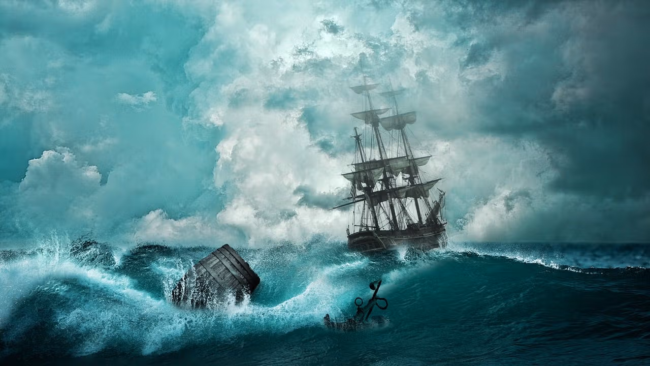 Ship on turbulent waters. (Pixabay)