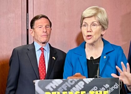 Clarity Act sits idle over Trump ethics question as Warren asks SEC to investigate him