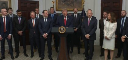 Trump pushes Congress to move on Clarity Act during White House crypto event